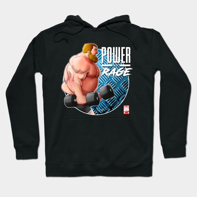 Power and Rage Hoodie by JayGeeArt